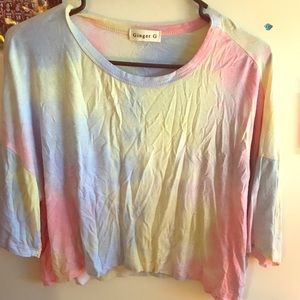 Vintage Tie Dye Crop Top